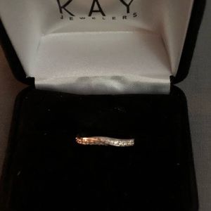10WG Diamond Ring size 4 3/4